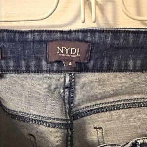 NYDJ Marilyn Dark Blue Denim Jeans straight leg good condition